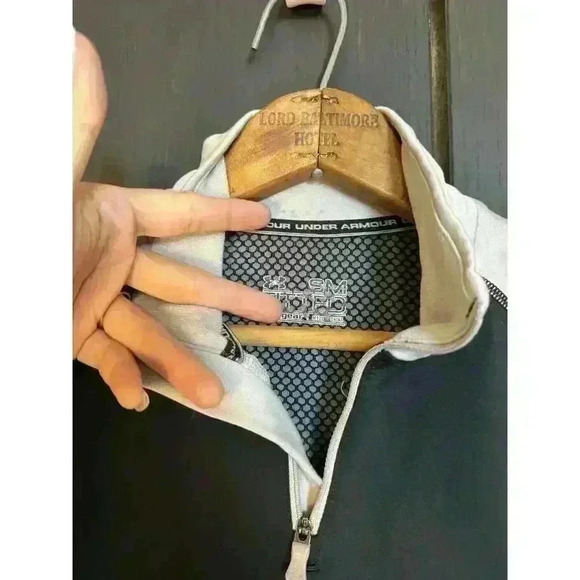 Under Armour Coldgear Fitted‎ Base Zip Pullover 1/4 Mens Small Waffle Cold Gear - Picture 10 of 12